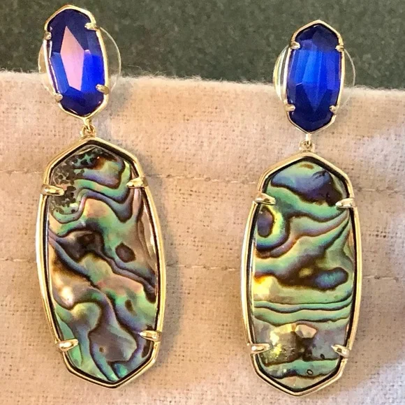 EUC Kendra Scott Statement Elle Earrings - Picture 3 of 11